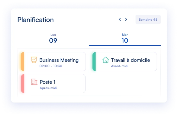 Planifier sa semaine de travail