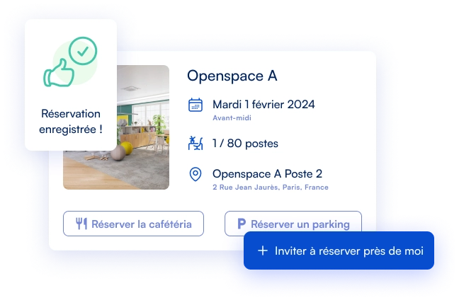 Application pour réserver ses jours de travail à distance facilement